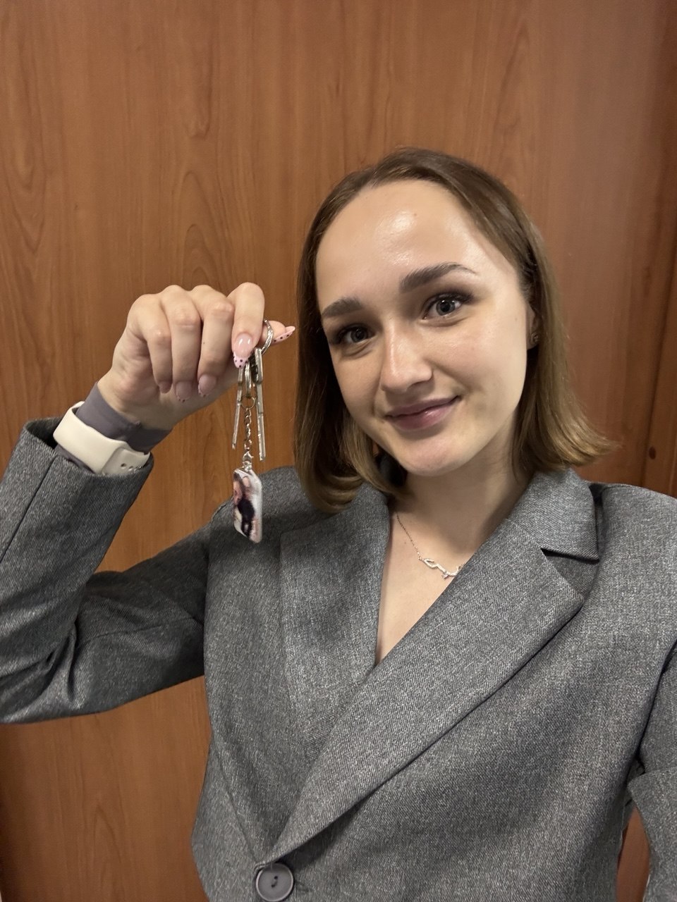 Emma with keys